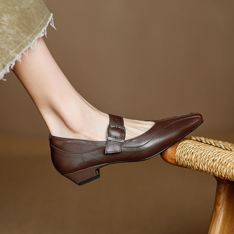 2025春季晚晚粗跟拼接方头真皮玛丽珍鞋女低跟法式复古单鞋配裙子,户外/登山/野营/旅行用品,登山鞋/徒步鞋,淘宝优惠券,粉丝福利购,淘宝优惠卷