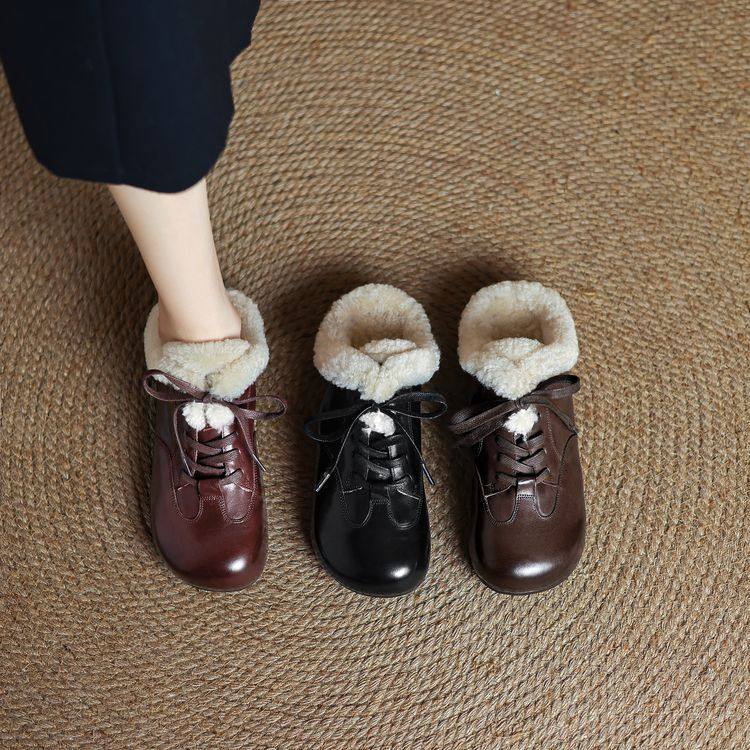 牛皮版~复古保暖毛毛鞋女秋冬新款加绒厚底一脚蹬圆头勃肯鞋单鞋,户外/登山/野营/旅行用品,登山鞋/徒步鞋,淘宝优惠券,粉丝福利购,淘宝优惠卷