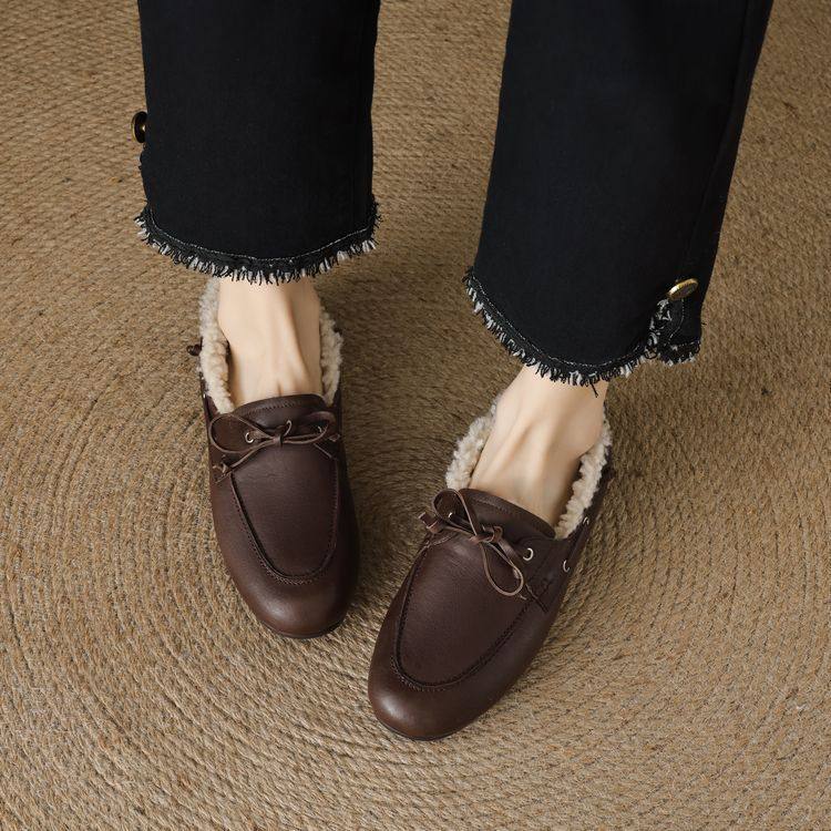 新款加厚羊毛保暖平底小皮鞋女外穿秋冬圆头深口毛毛单鞋百搭棉鞋,户外/登山/野营/旅行用品,登山鞋/徒步鞋,淘宝优惠券,粉丝福利购,淘宝优惠卷
