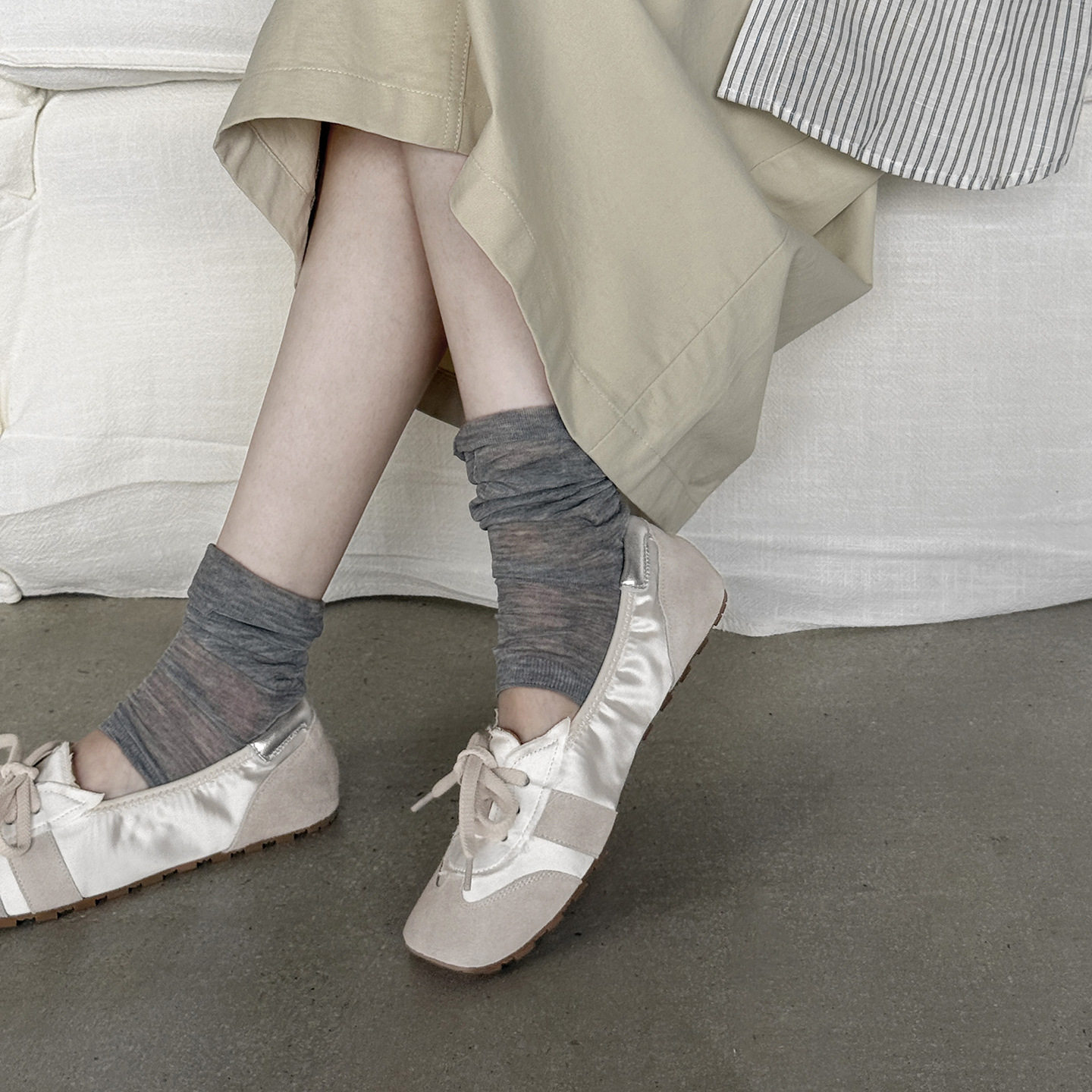 德训鞋女款2025新款真皮百搭软底系带平底休闲运动鞋芭蕾单鞋女夏,居家布艺,居家婚庆拖鞋,淘宝优惠券,粉丝福利购,淘宝优惠卷