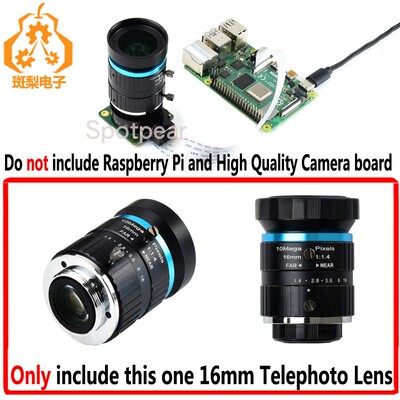 树莓派长焦镜头16mm配合原装IMX477R摄像头模块