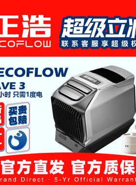 正浩ECOFLOW便携式移动车载空调岚 WAVE3 露营冷暖免安装免排水