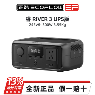 245Wh 标准版 ups版 300瓦 EcoFlow正浩户外移动电源睿River3