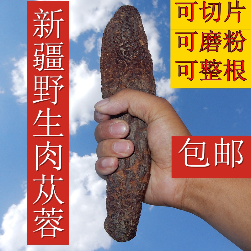新疆肉苁蓉500克 硬大芸硬大云 管花肉苁蓉片粉 搭配锁阳玛卡