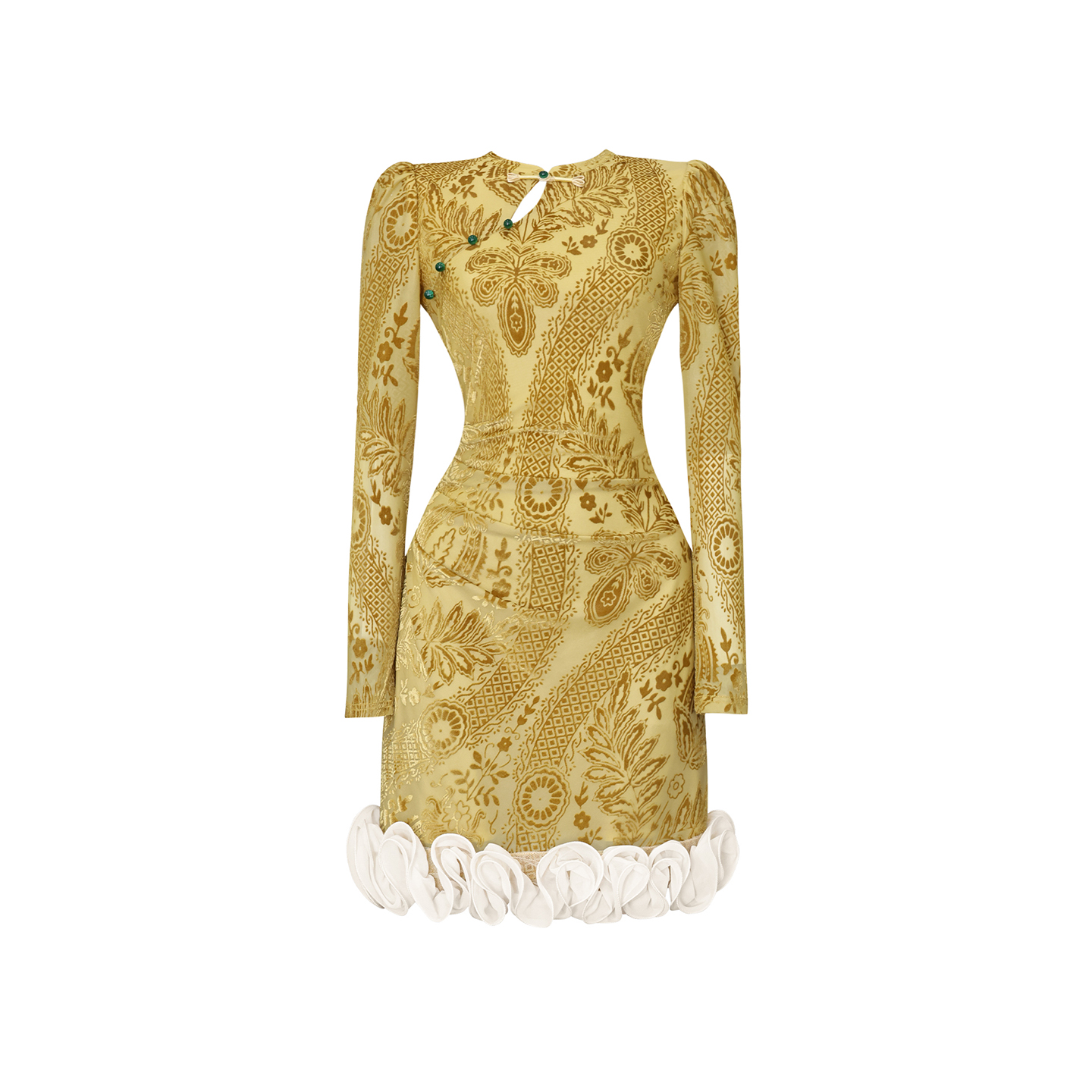 新中式小众设计感独特漂亮气质连衣裙女秋季改良旗袍收腰显瘦裙子