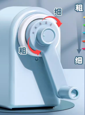 得力71171自动进笔削笔机卷笔刀手摇转笔刀削笔刀儿童学生削笔器