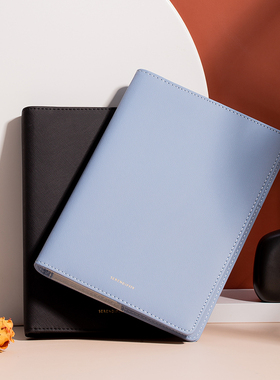 得力22287活页记事本办公笔记会议记录簿6孔活页25K备忘记录本