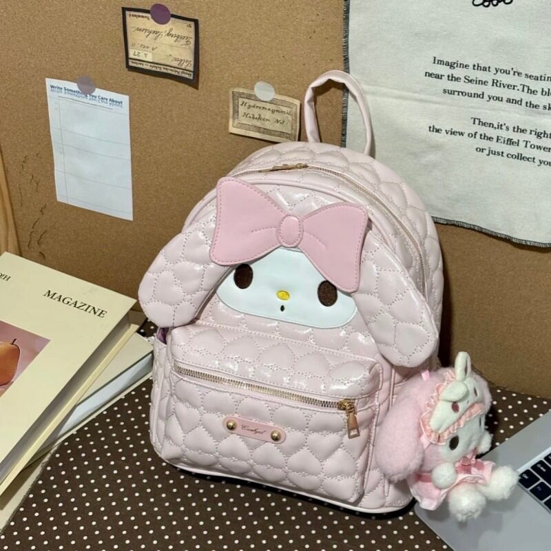 双肩包包女2026新款卡通可爱休闲学院风大容量书包背包女