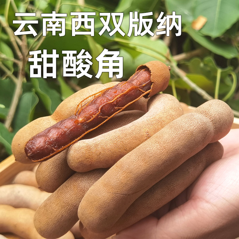 南滋味酸角大果500g/袋西双版纳特产新鲜甜角云南带壳甜酸角零食-封面