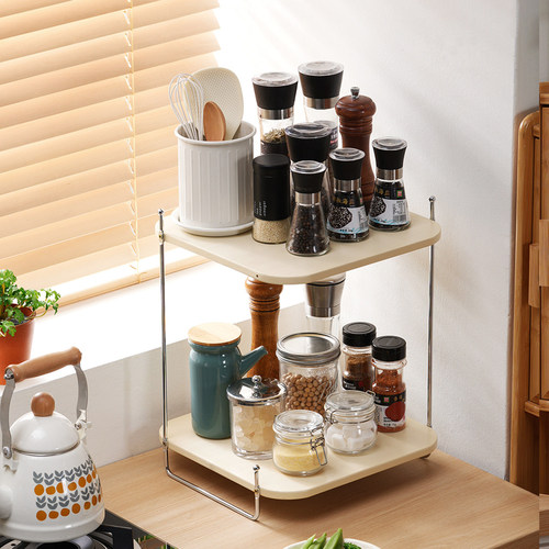 德国多功能置物架台面调料架水杯收纳架子转角架家用厨房桌面架