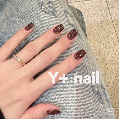 现货~日本 Enoi  碎钻胶甲油胶  热门色   f17 显白焦糖棕色