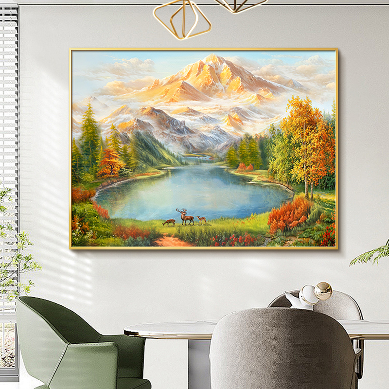 【大师推荐】日照金山餐厅挂画