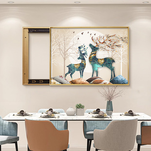 电表箱装饰画轻奢高级感配电箱遮挡挂画2025新款电闸盒弱电免打孔