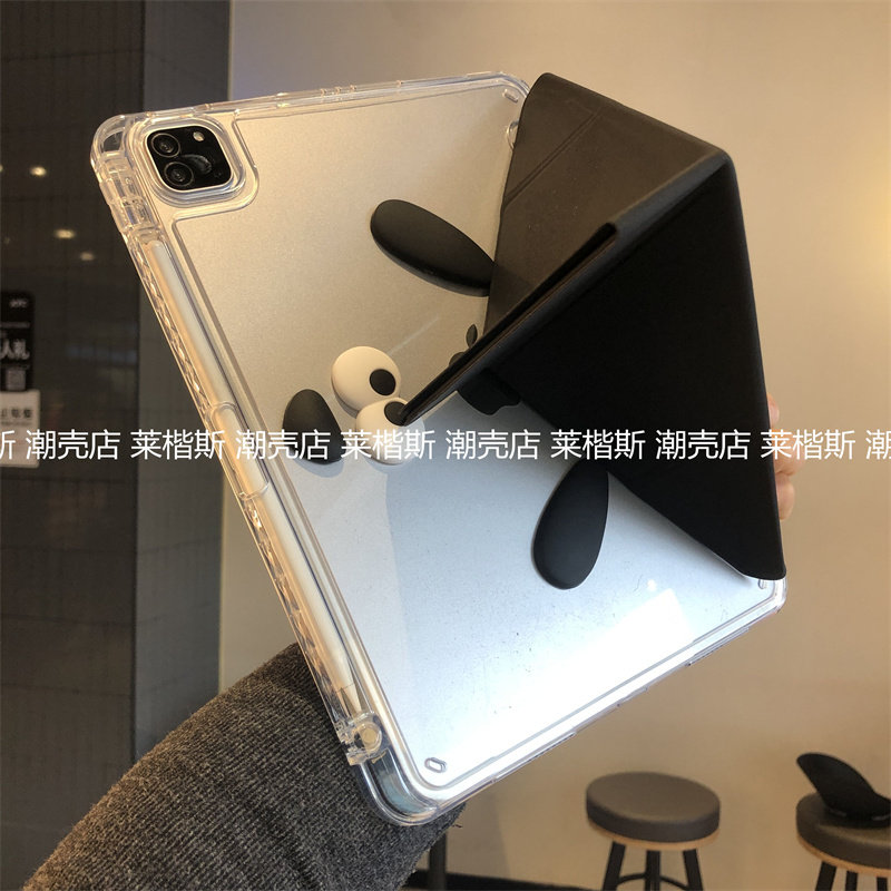 立体表情狗3+y折叠横竖支架亚克力适用iPad11代789保护套10.2寸Pro11笔槽9.7苹果a2270防弯air567平板壳A1893