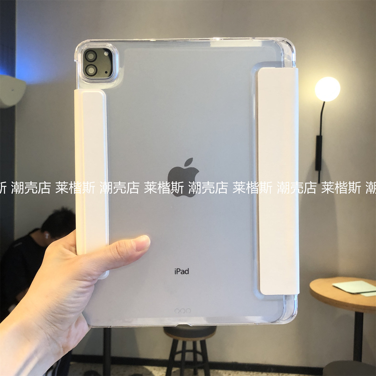 3+Y折叠磨砂硬壳带搭扣适用于苹果iPad11代a16保护套10.2寸Air8/7/6左笔槽Pro11半包9.7纯色a2602平板套a2197