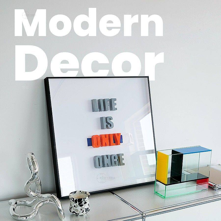 箴言ins风潮流时尚风客厅沙发装饰画励志办公室摆件卧室床头挂画