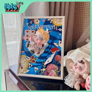 小炮宝藏库  平日奇境爱丽丝掉进兔子洞立体画创意潮玩3D立体画