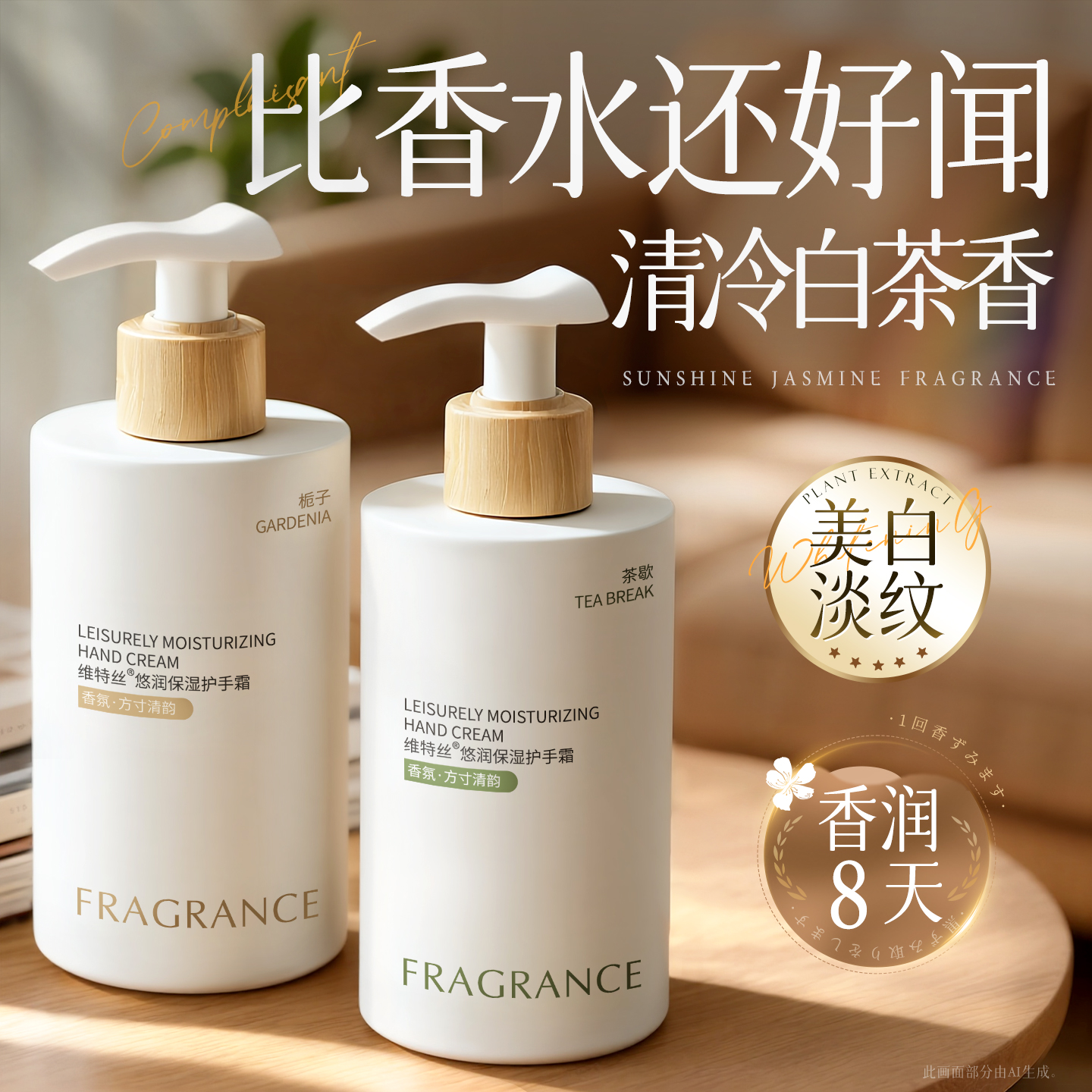 美白护手霜滋润补水长效保湿防干裂粗糙烟酰胺男女正品官方旗舰店