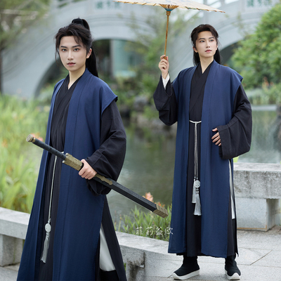 汉服少年感侠客男仙气古风书生公子宋制复原款全套学生古装武侠风