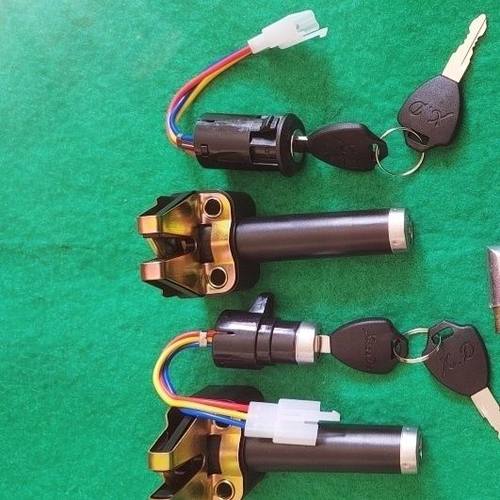 极酷电动车配件鞍座锁座桶锁电源开关中头锁套锁133通用件小头锁