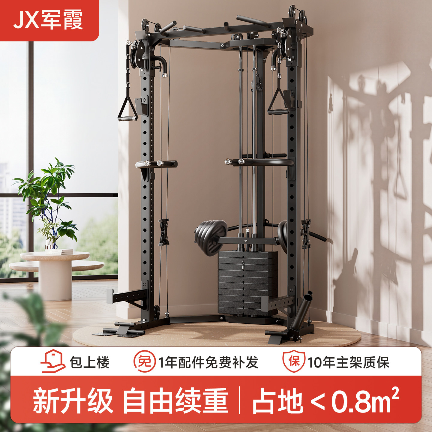 军霞小飞鸟龙门架综合训练器健身器材家用多功能一体机深蹲卧推架