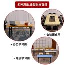 双层简易折叠桌会议桌长桌活动桌电脑桌辅导班课桌椅培训桌椅组合