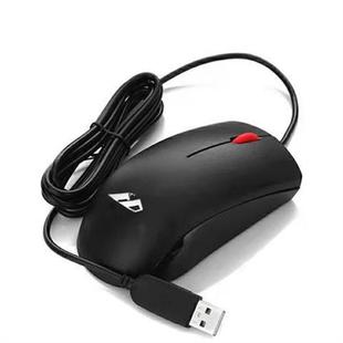 鼠标长线1.8米有线鼠标USB大红点游戏办公台式 笔记本配件电脑通用