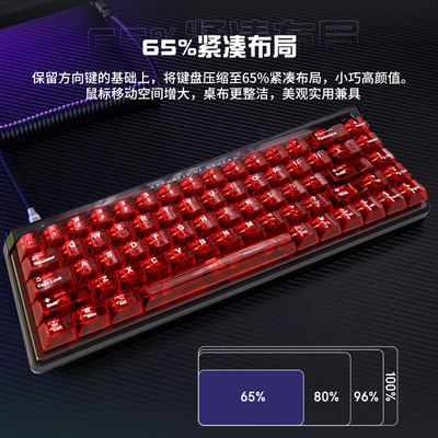 ROG魔导士-深红幽能AceHFX磁轴键盘8K回报率可调键程一键切换RT