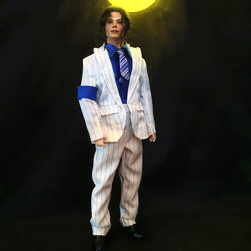 迈克尔杰克逊MichaelJackson植发可动兵人经典人偶收藏雕像摆件