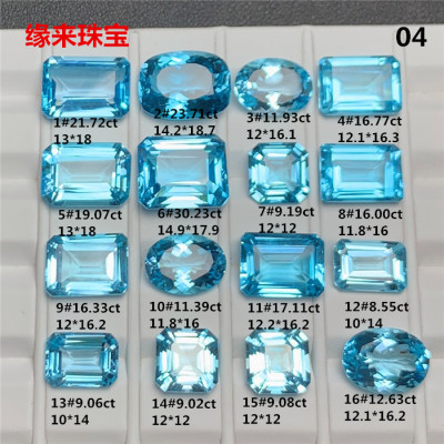 天然托帕石宝石镶嵌戒指吊坠