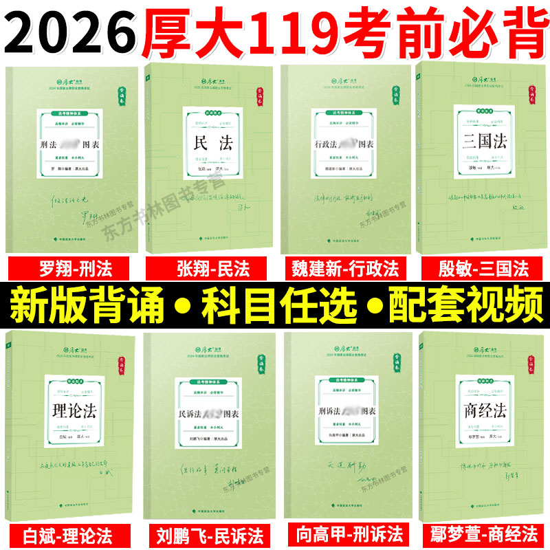 厚大法考背诵版图表119考前必背图片
