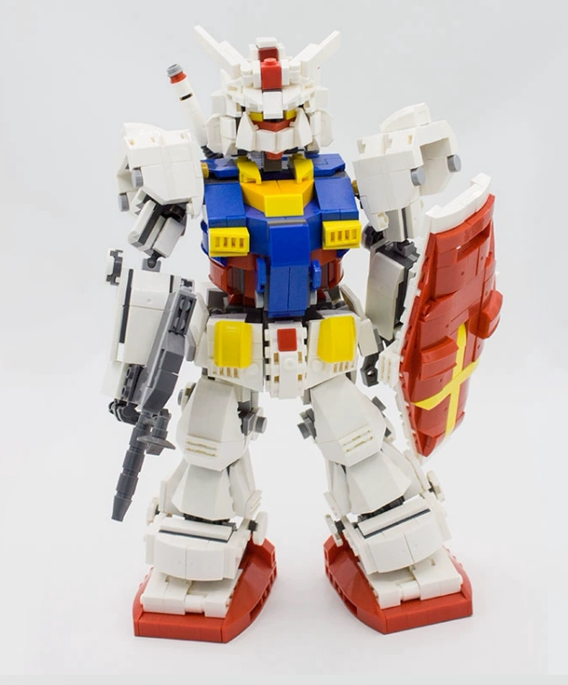 适用乐高rx-78-2机甲 元祖高达机器人拼插摆件积木高难度拼装玩具