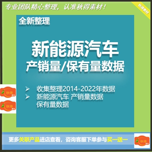 新能源汽车产销量 保有量数据 2014年-2022年数据