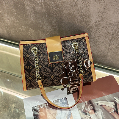 托特包链条通勤复古单肩包