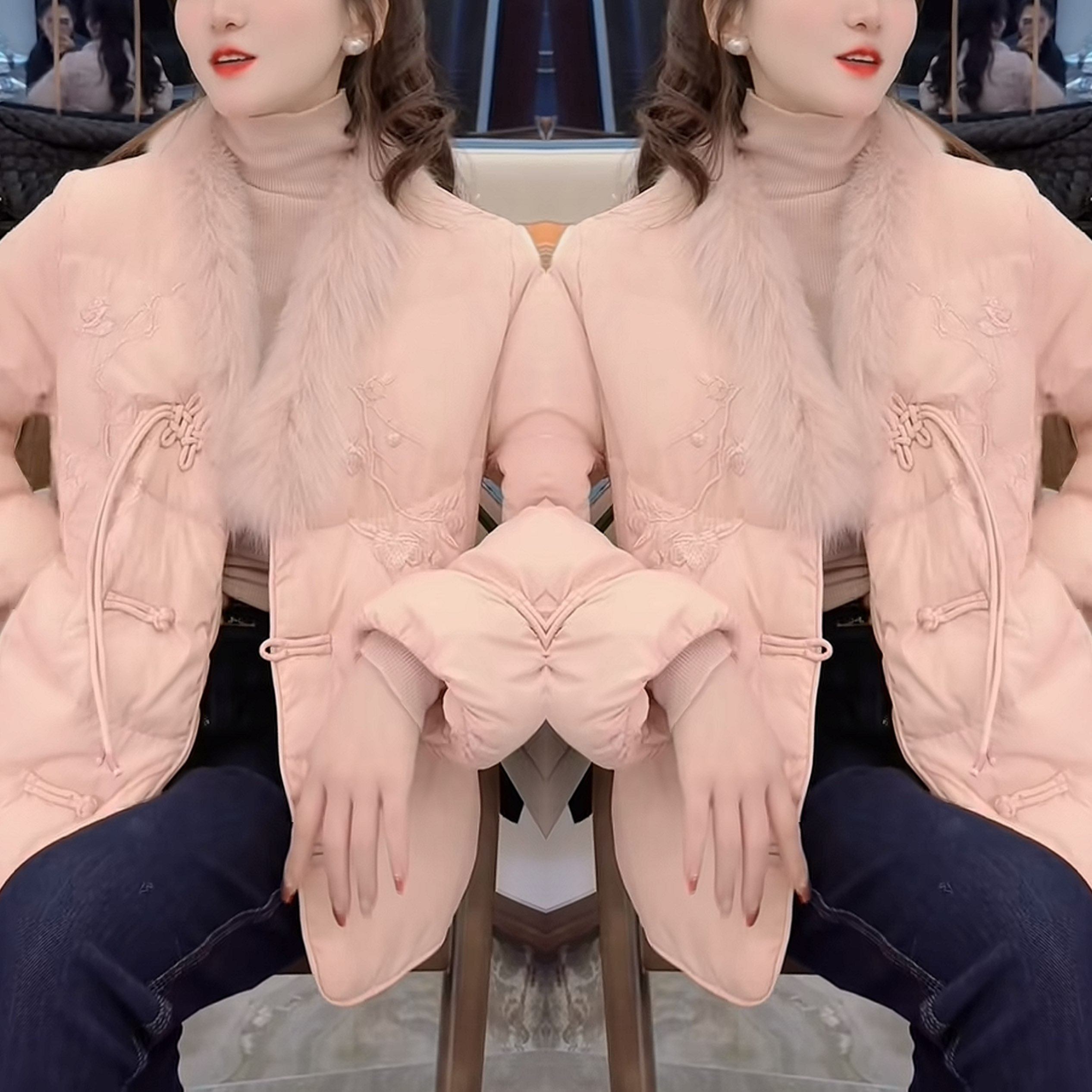 欧货网红爆款高级感粉色减龄气质时髦洋气毛毛边刺绣百搭女士外套,女装/女士精品,上衣,淘宝优惠券,粉丝福利购,淘宝优惠卷