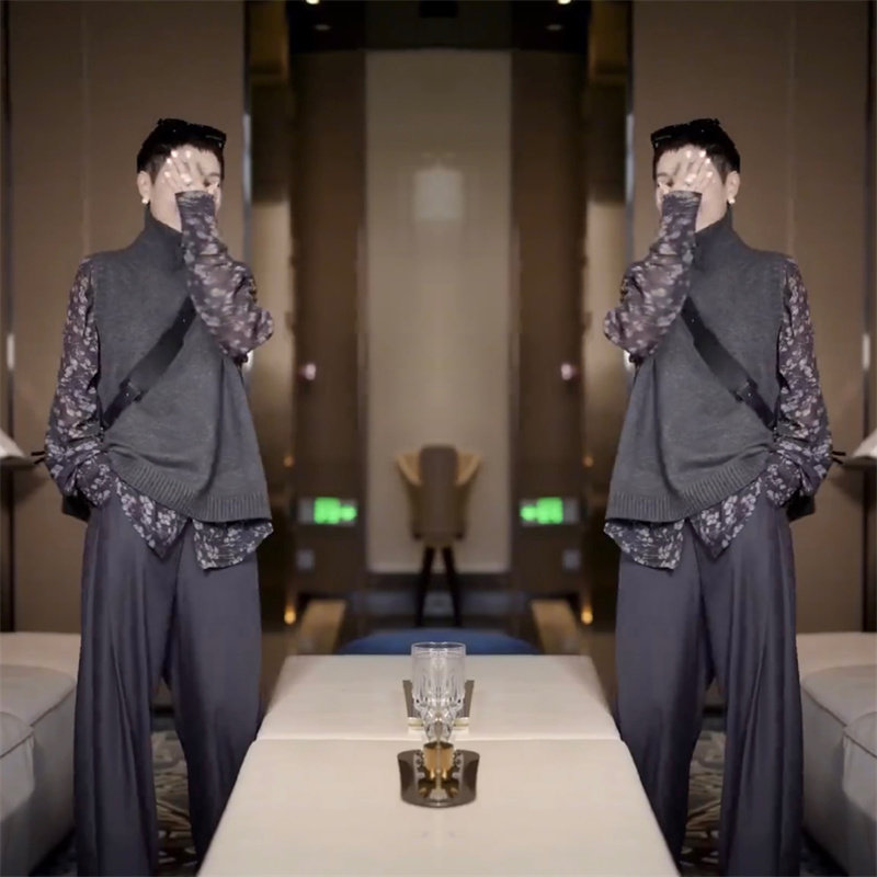 2023年秋季新款高级感小众三件套针织马甲碎花打底衫宽松阔腿裤女,女装/女士精品,时尚套装,淘宝优惠券,粉丝福利购,淘宝优惠卷