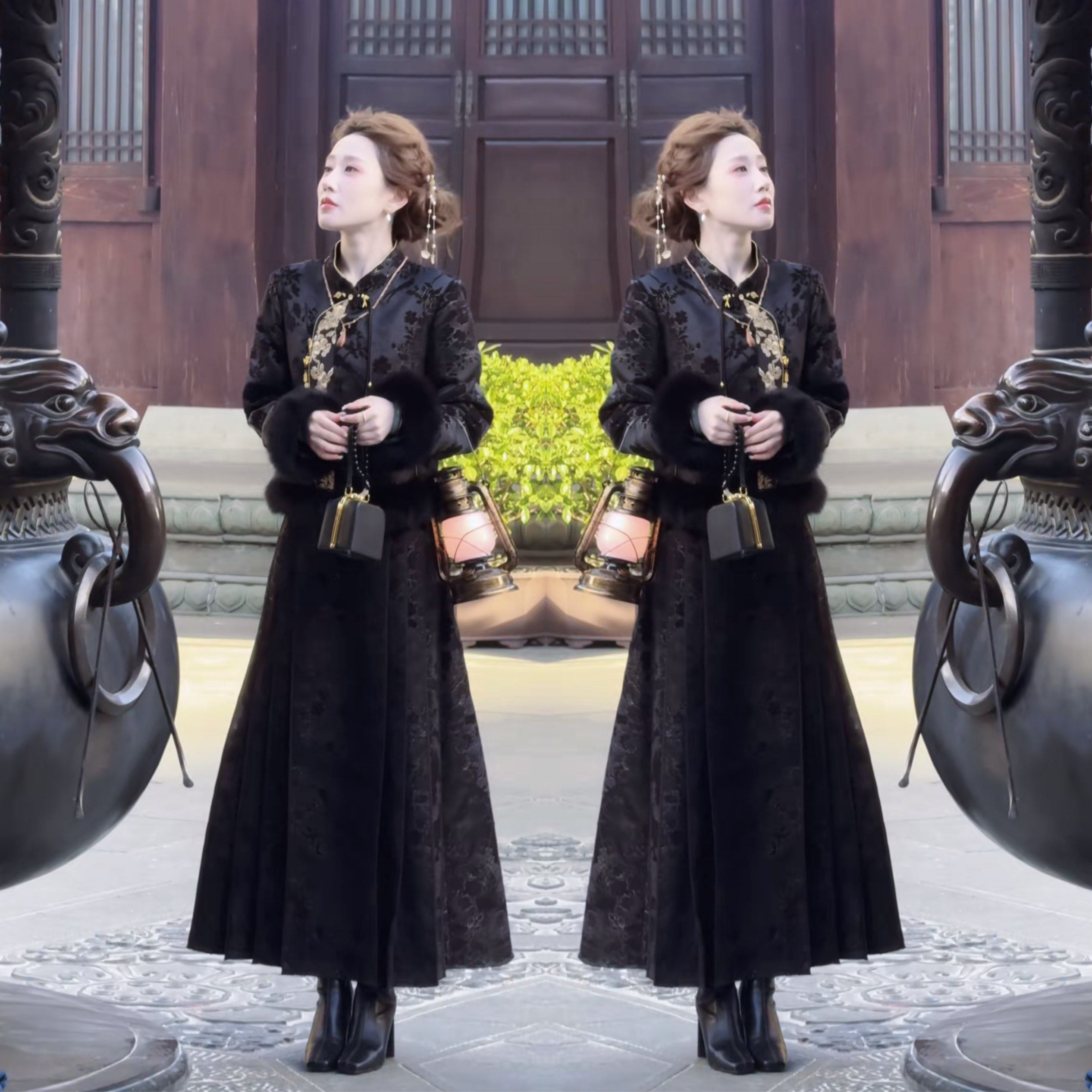 抖音炸街爆款高贵时髦提花毛毛边新中式复古显瘦外套搭配马面裙潮,女装/女士精品,上衣,淘宝优惠券,粉丝福利购,淘宝优惠卷