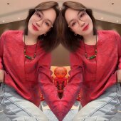 百搭女士打底衫 新中式 复古国风优雅精致时髦提花盘扣重工减龄长袖