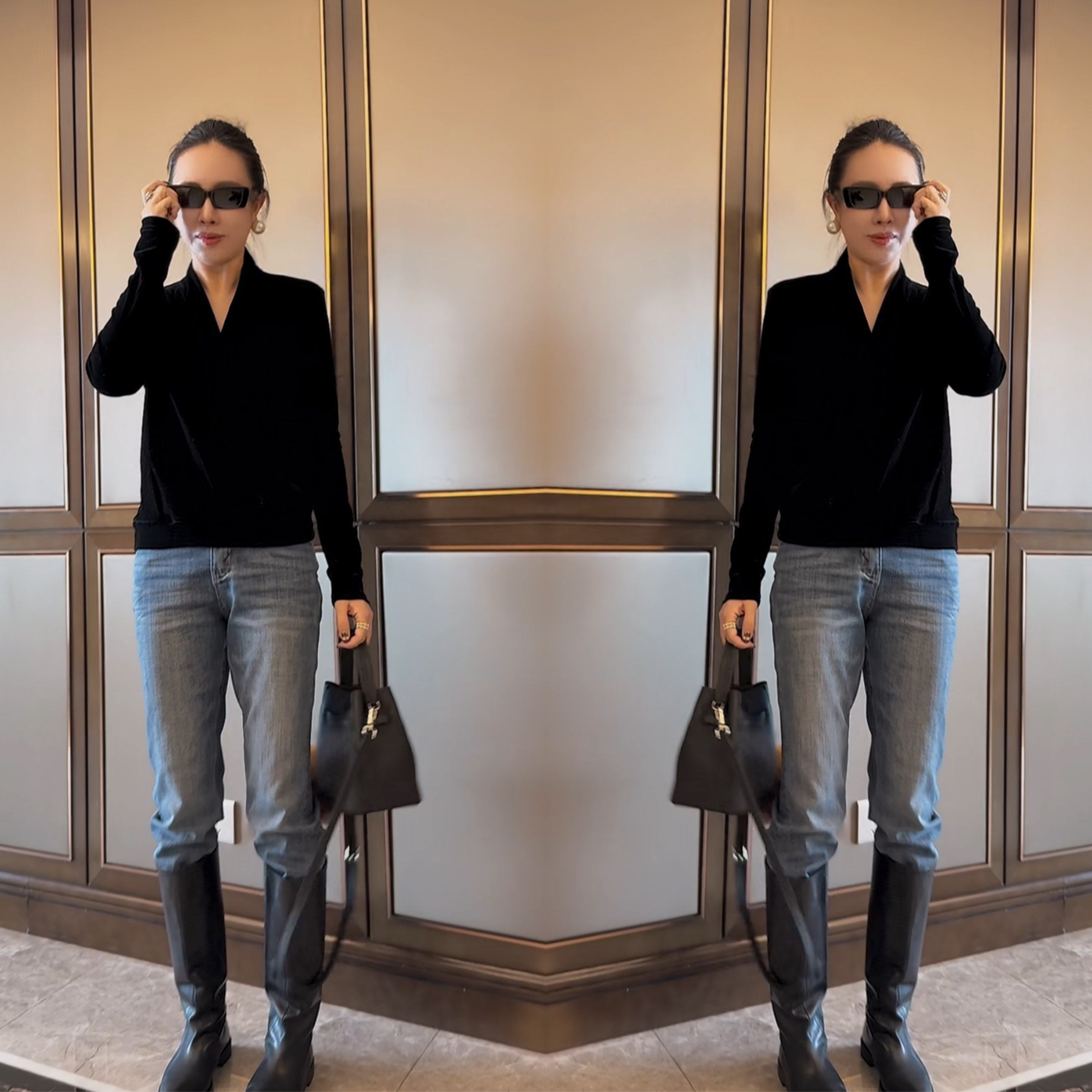 欧货网红爆款高级感洋气减龄时髦黑色气质洋气丝绒短款百搭打底衫,女装/女士精品,上衣,淘宝优惠券,粉丝福利购,淘宝优惠卷