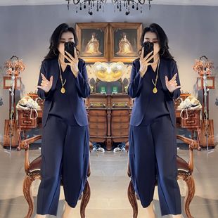 马甲裤 网红爆款 轻奢三件套打底衫 气质时尚 子女 高级感纯色简约修身