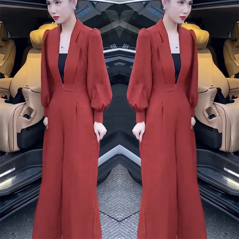 抖音爆款网红同款2024早秋潮流时尚设计感炸街修身女士纯色连体裤,女装/女士精品,连体衣/裤,淘宝优惠券,粉丝福利购,淘宝优惠卷