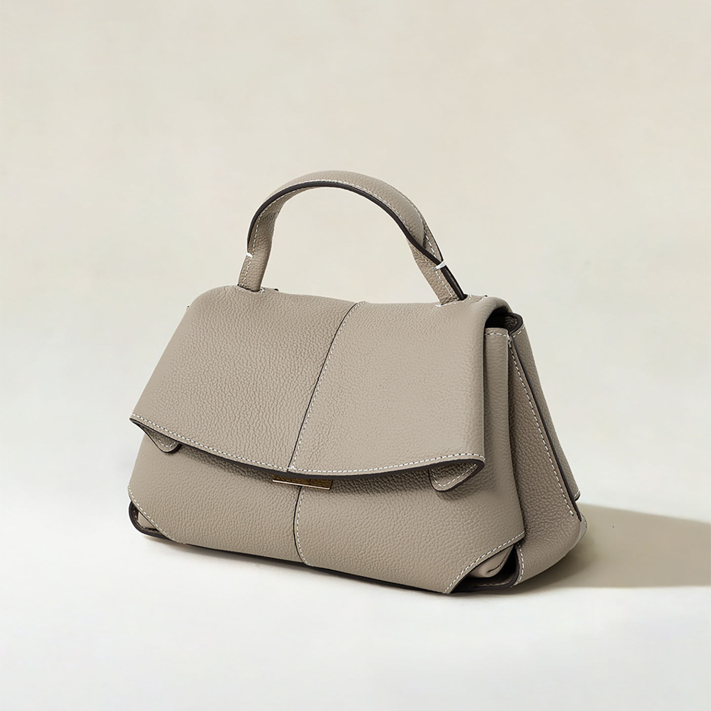 2026春夏新款高级简约手提包百搭大气纯色单肩斜挎包手拎包通勤包