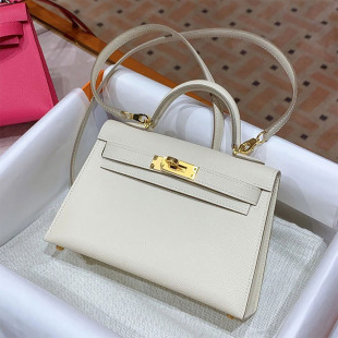 手掌纹牛皮二代凯丽包真皮女包百搭高级感mini手提包单肩斜挎小包