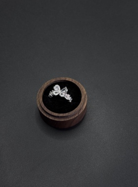 暖纱法式温柔切割轻蝶开口戒女式柔奢风气质百搭指环配饰B10453