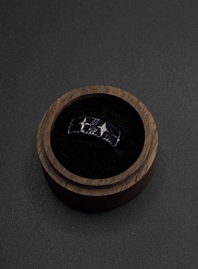 冷淡风女星星独特小众设计开口四芒星戒指轻奢个性套装p10351