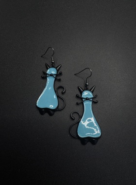 Vintage古着设计感古早风独特小众耳环R70551