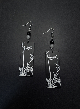 Vintage古着设计感古早风独特小众耳环耳饰P61557