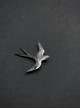 中国风燕子情侣胸针精致设计感复古服装别针配饰男女礼物P12852