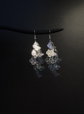 Vintage古着设计感古早风独特小众耳环复古耳环B41907