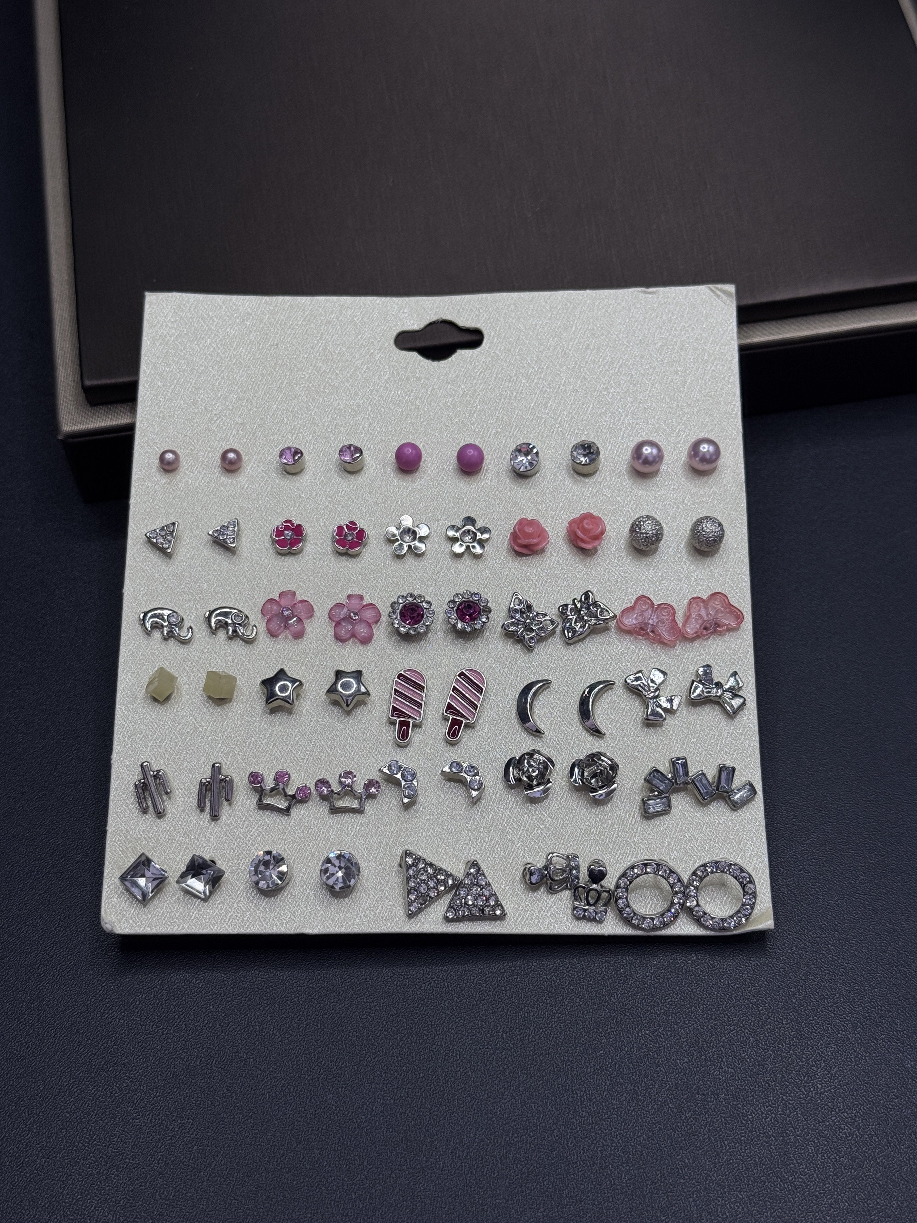 Vintage古著韩国耳钉女韩版简约百搭耳环精致少女耳钉P121460